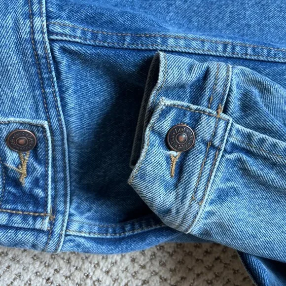 Vintage Denim Lee Jacket from the 1999 Ironman in Lake Placid USA - PTP 26” EUC - Picture 7 of 7